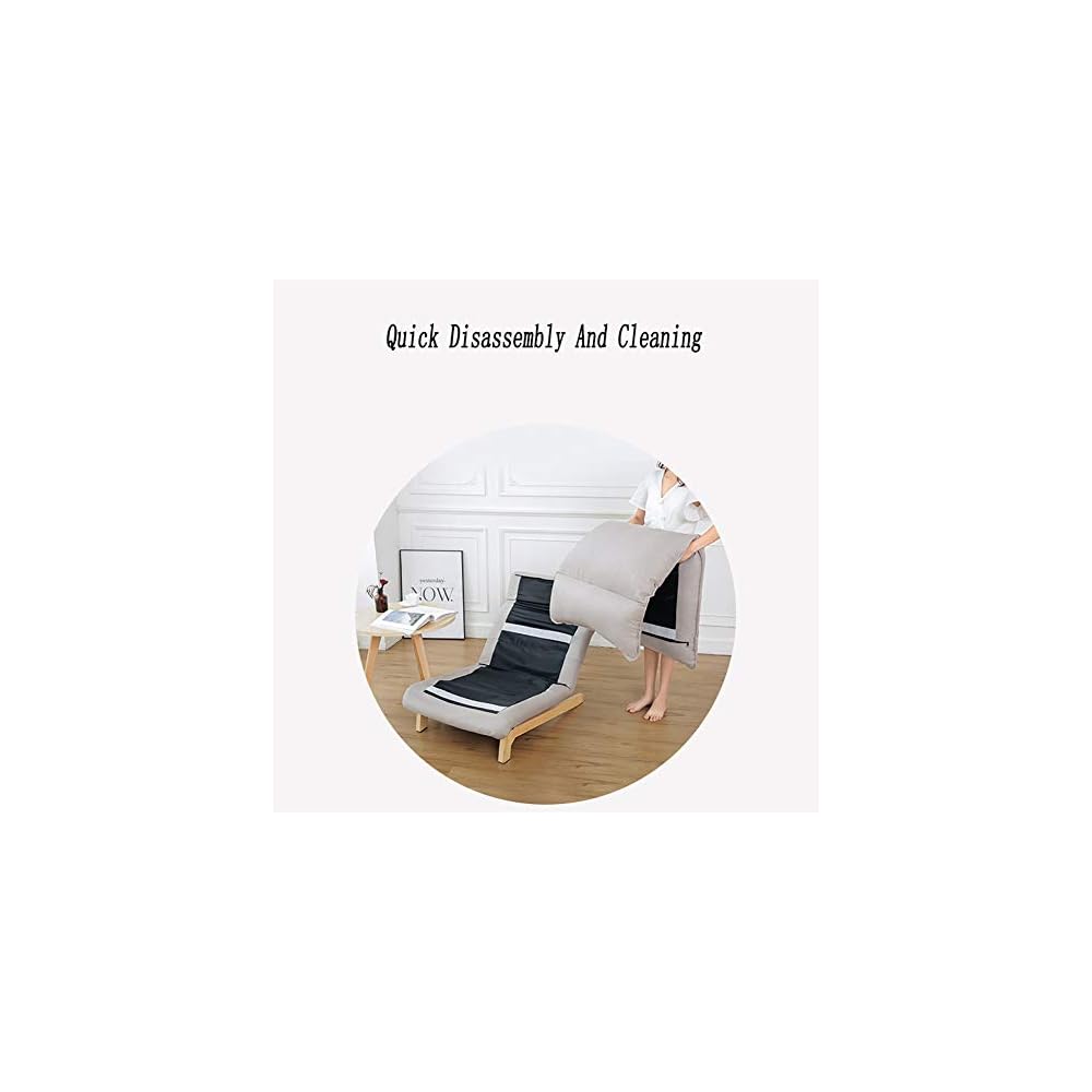 Renovation House Recliners Lounge Chair Lazy Couch Living Room Bedroom Bedside Balcony Simple Nordic Leisure Single Folding Chair 14 speed Free Adjustable Reclining Chair Yellow