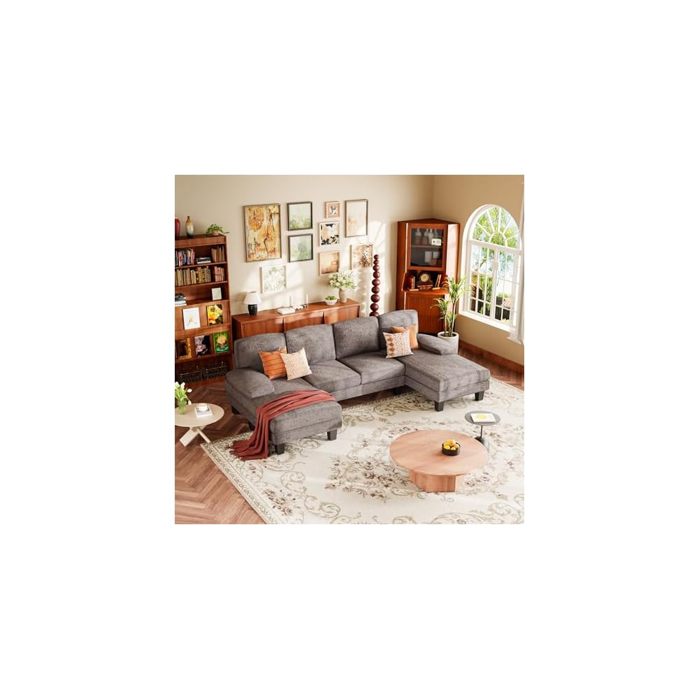 YESHOMY U-Shaped Sectional Couches for Living Room