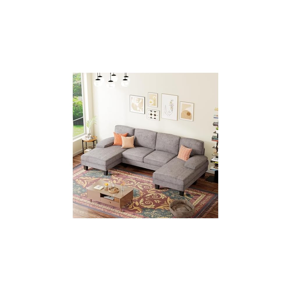 YESHOMY U-Shaped Sectional Couches for Living Room