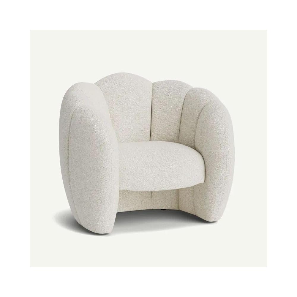 Generic Luxurious Velvet Recliner – Modern Single Seating Sofa Chair White, 29.52*29.52*27.55in