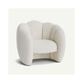 Generic Luxurious Velvet Recliner – Modern Single Seating Sofa Chair White, 29.52*29.52*27.55in