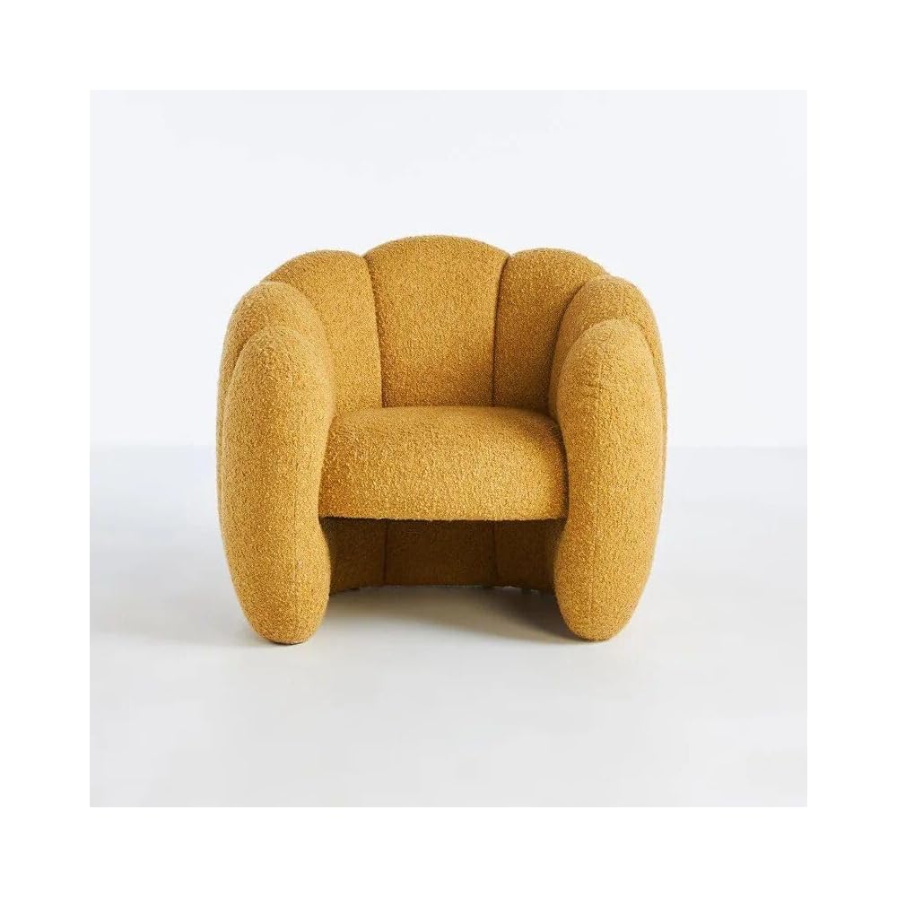 Generic Luxurious Velvet Recliner – Modern Single Seating Sofa Chair White, 29.52*29.52*27.55in