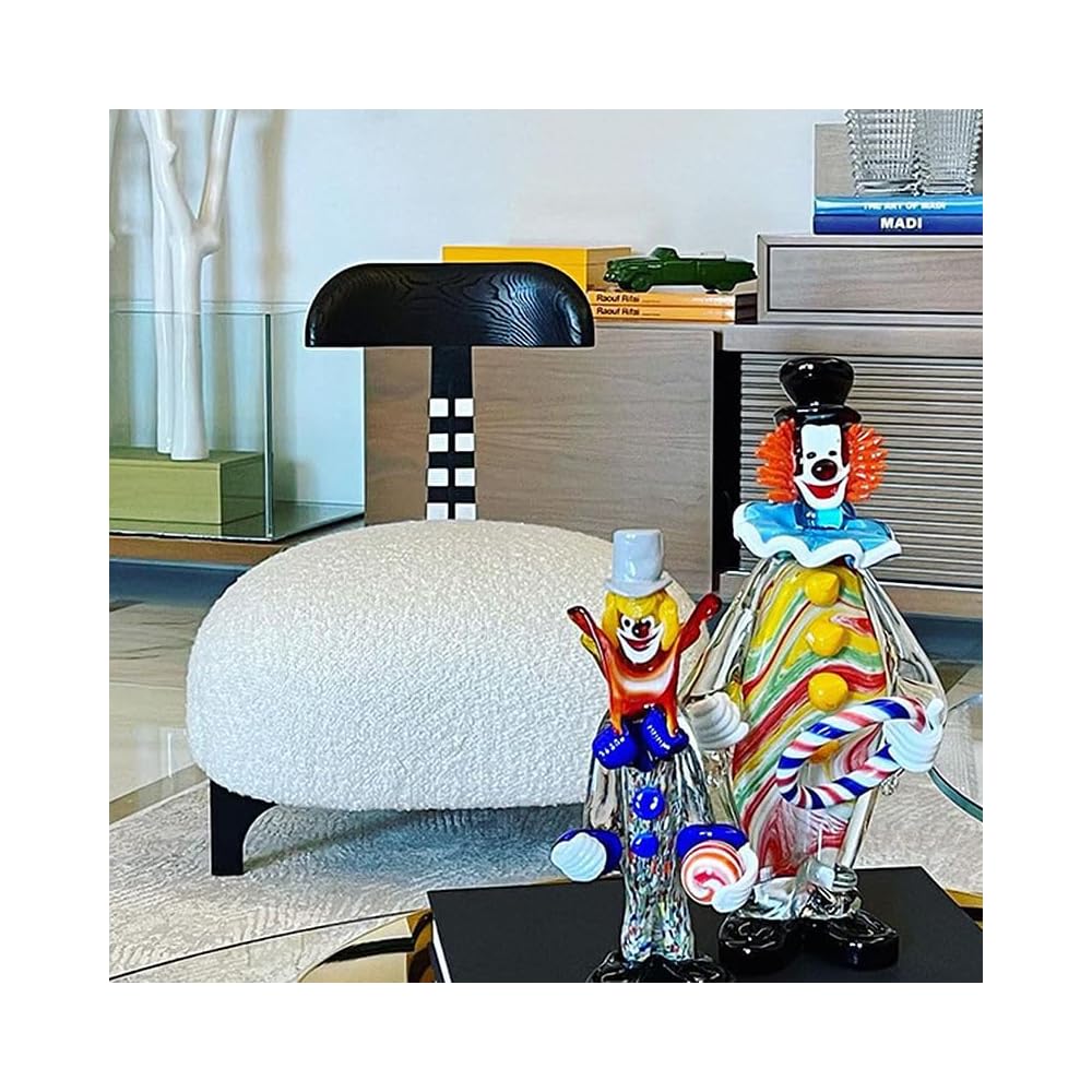 Modern Sculptural Accent Chair with Teddy Upholstery, Creative Lounge Chair for Living Room, Bedroom, Hotel Reception Seating (White)