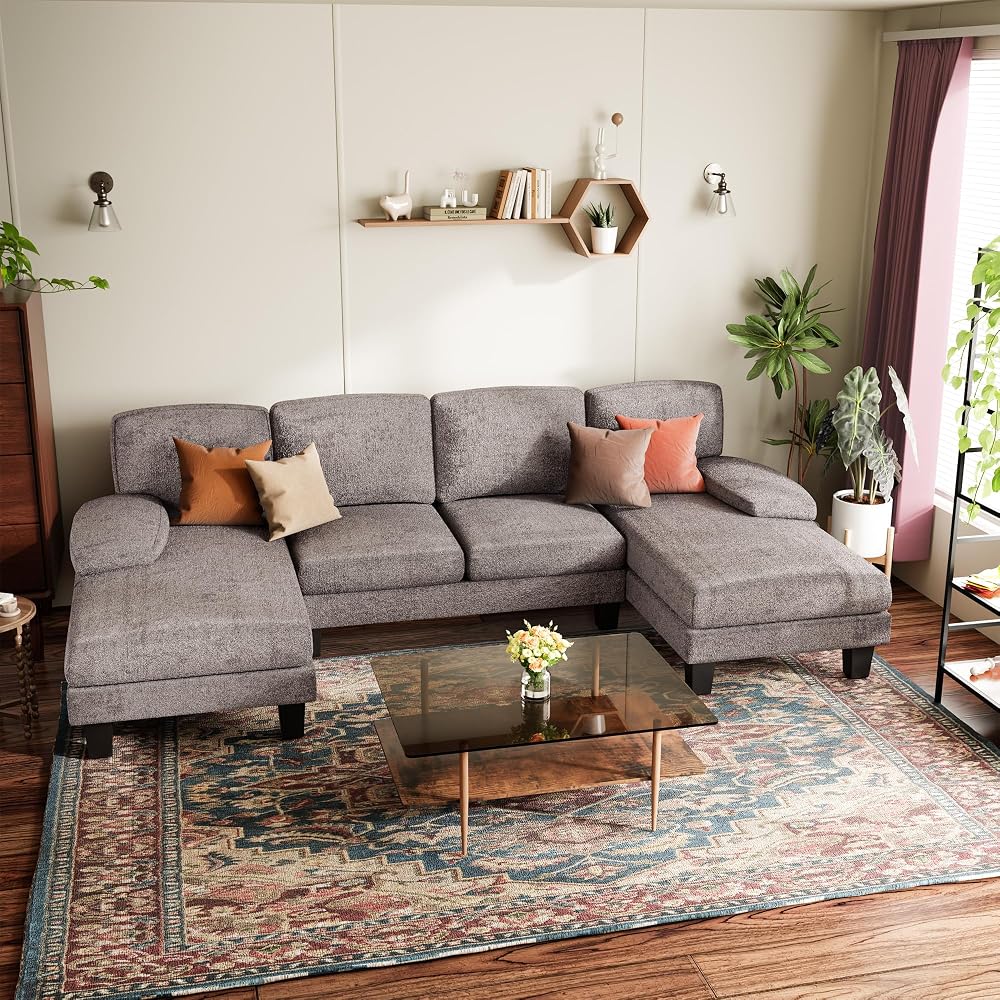YESHOMY U-Shaped Sectional Couches for Living Room